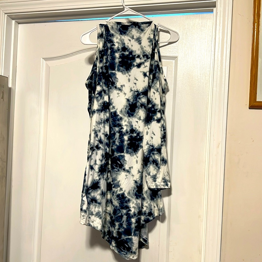 Tied-dyed Indigo Top